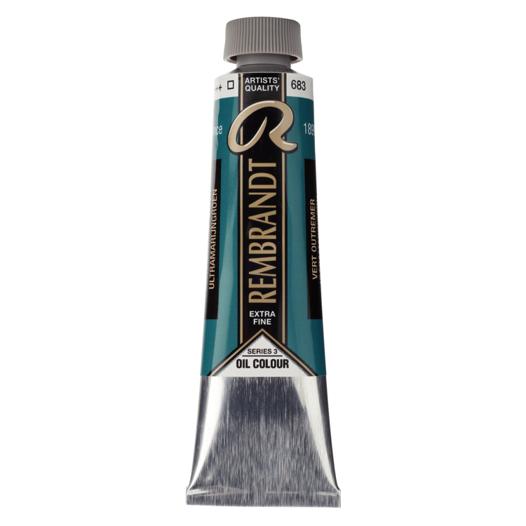 Rembrandt 683 olieverf tube 40ml - ultramarijn groen