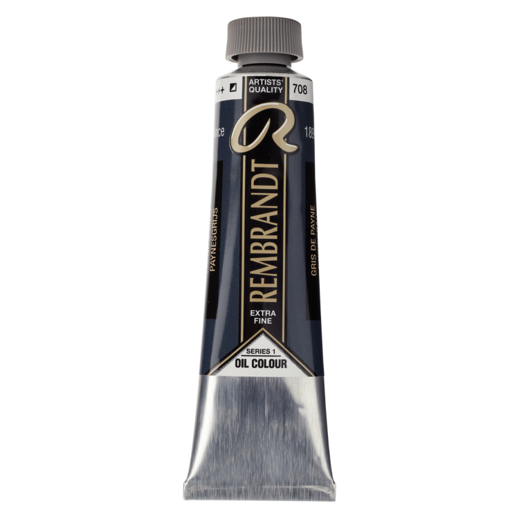 Rembrandt 708 olieverf tube 40ml - Paynesgrijs