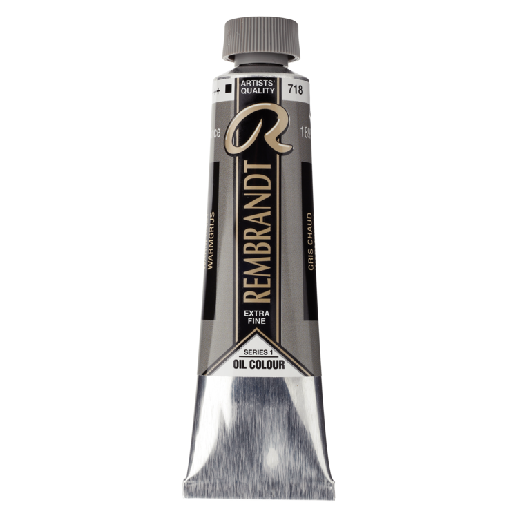 Rembrandt 718 olieverf tube 40ml - warmgrijs