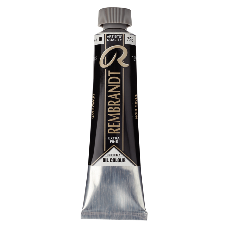 Rembrandt 735 olieverf 40ml  oxydzwart