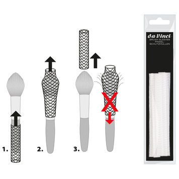 DaVinci penselen kousjes / beschermingshoesjes