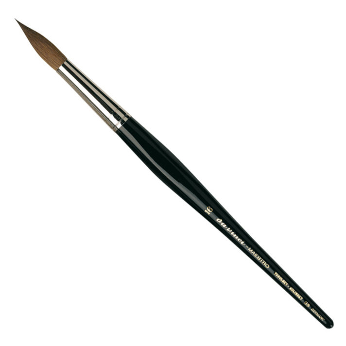 Fuumuui Aquarelpenseel Mop - 3 stuks Quill Aquarelpenseel Synthetisch Eekhoornhaar met maten #2, #6, #8 | Hoge kleurdragende capaciteit | Mop Brush Watercolor, kunstenaarspenseel aquarel, rond penseel