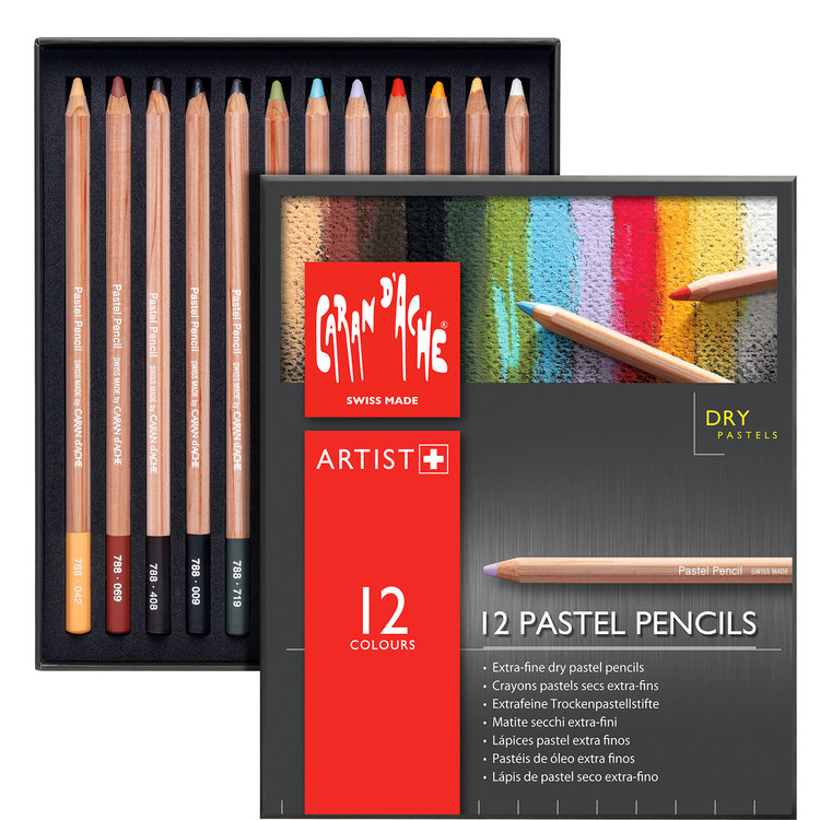 Caran d'Ache pastelpotloden in stevige box
