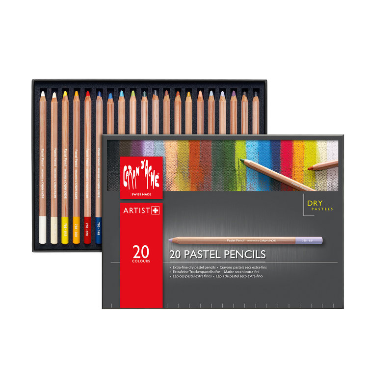 Caran d'Ache pastelpotloden in stevige box