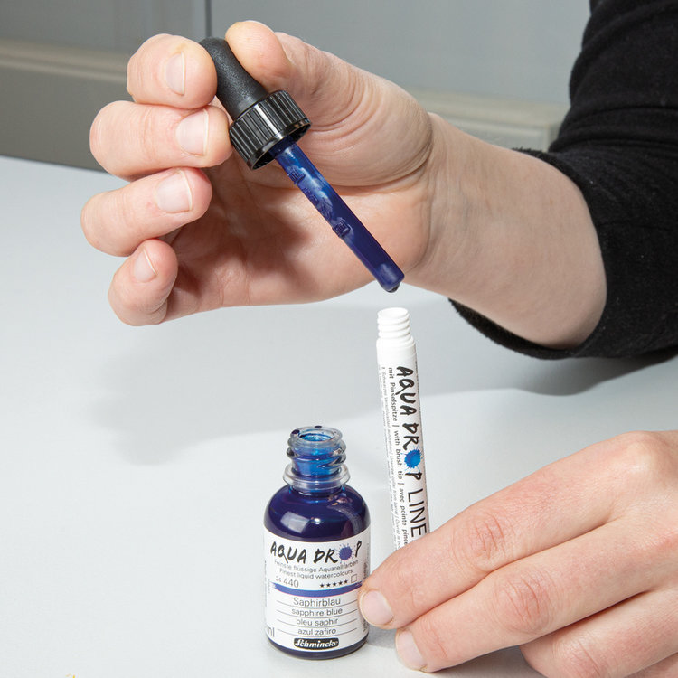 Schmincke Aqua Drop liner (brushpen - leeg)