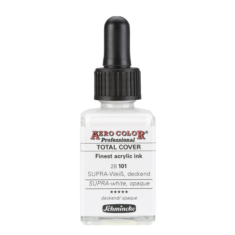 Schmincke 101 AERO Color - suprawhite opaque professional acrylinkt 28ml
