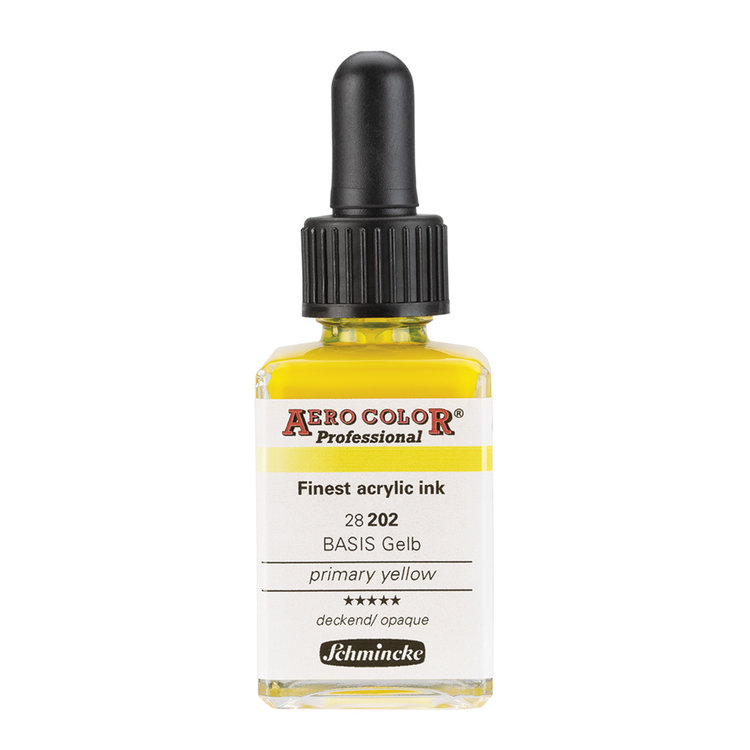 Schmincke 202 AERO Color - primary yellow professional acrylinkt 28ml