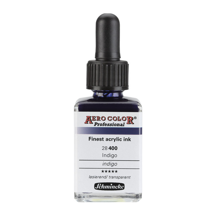 Schmincke 400 AERO Color - indigo professional acrylinkt 28ml