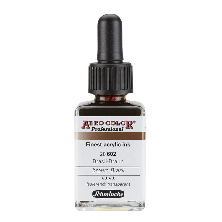 Schmincke 602 AERO Color - brown Brazil professional acrylinkt 28ml
