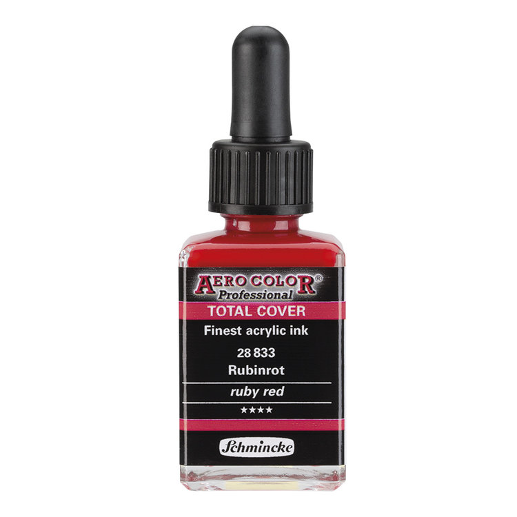 Schmincke 833 AERO Color - ruby red professional acrylinkt 28ml