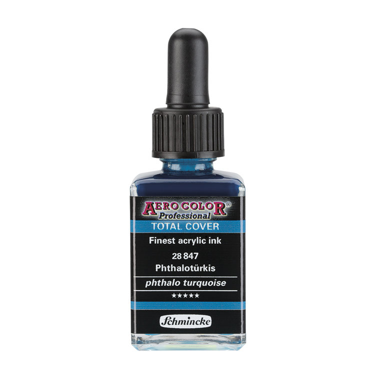 Schmincke 847 AERO color (total cover) - phthalo turquoise
