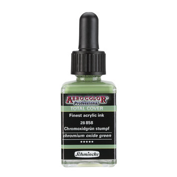 Schmincke 858 AERO color (total cover) - chromium oxide green