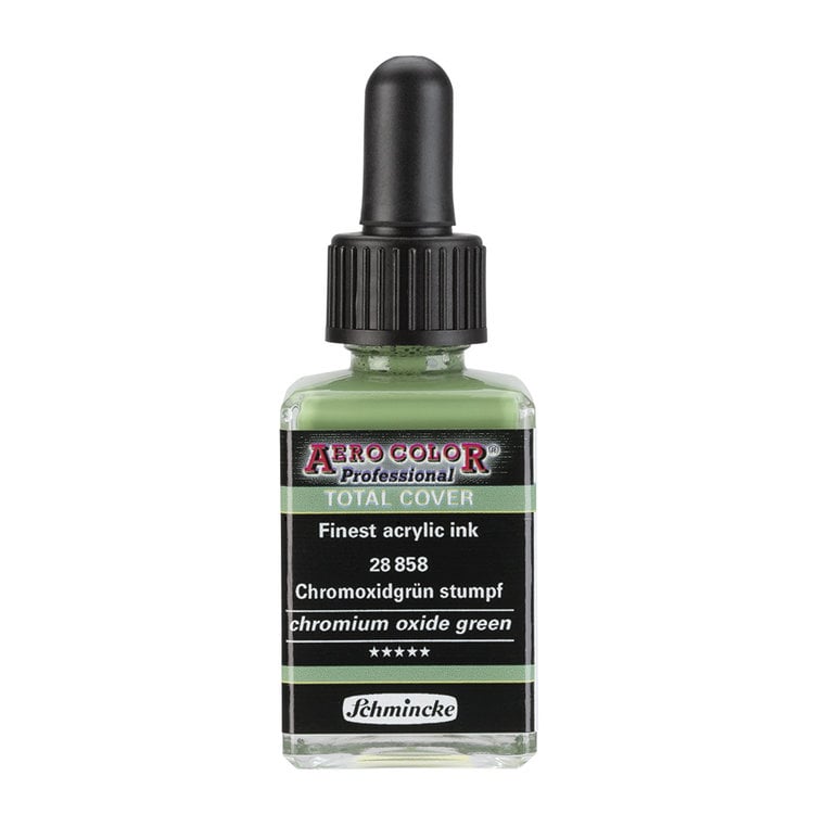 Schmincke 858 AERO color (total cover) - chromium oxide green