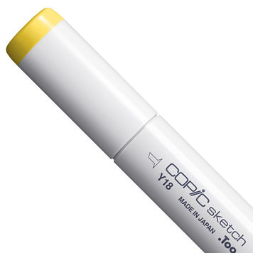 Copic Sketch Y18 Lightning Yellow - sketch marker