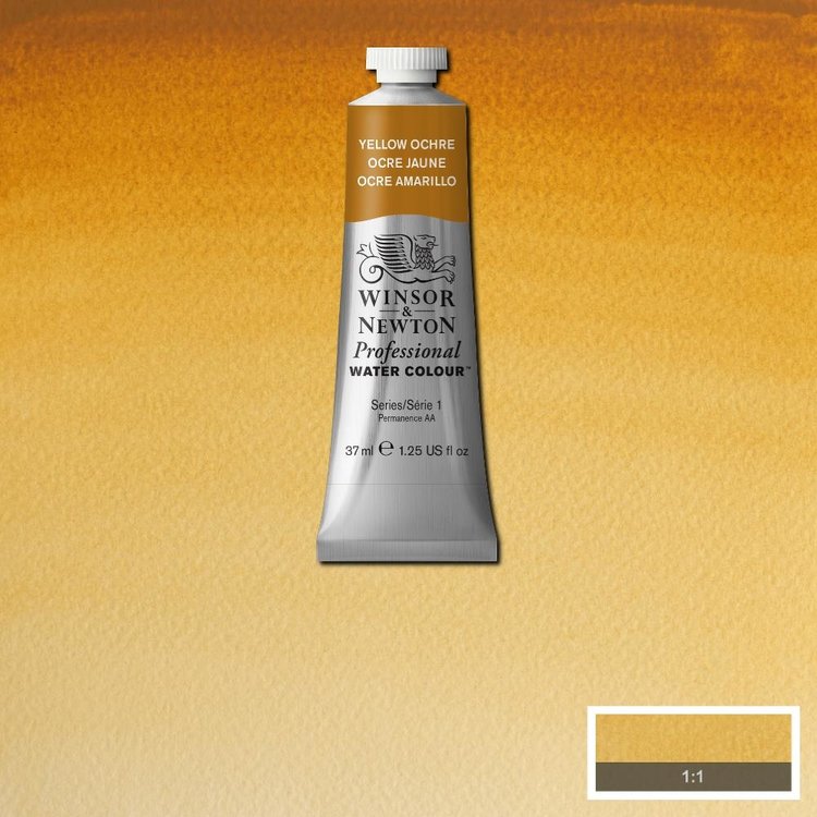 Winsor & Newton 744 watercolor tube 37ml - yellow ochre