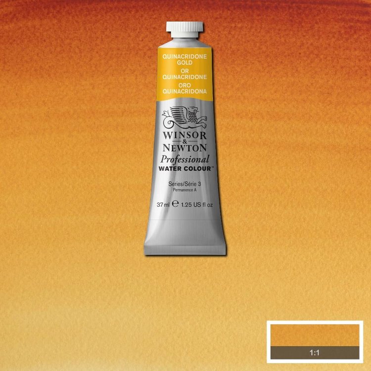 Winsor & Newton 547 aquarelverf tube 37ml - transparant gold deep (voorheen quinacridone gold)