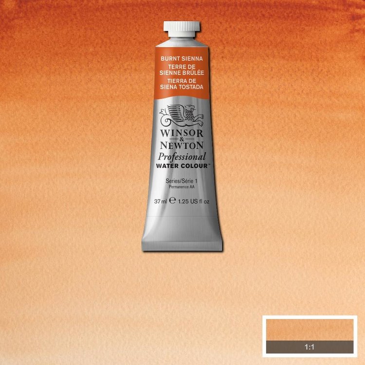Winsor & Newton 074 aquarelverf tube 37ml - burnt sienna