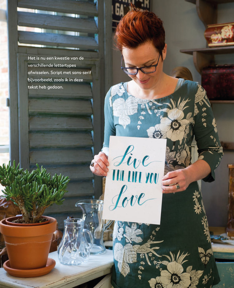 Kosmos Letteren en tekenen met ecoline - Martine Boere