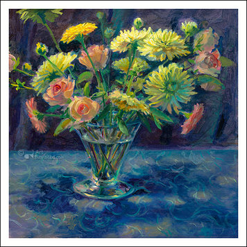 Art Revisited Keimpe van der Kooi - dalia's en rozen