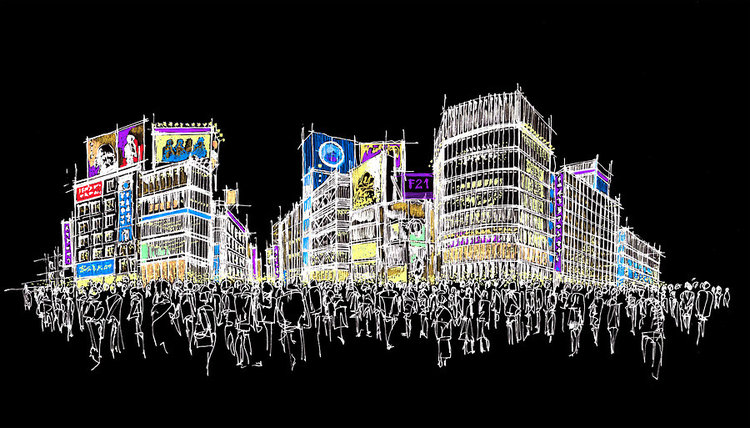 Sakura schetsboek met zwart papier