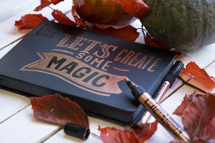 Sakura schetsboek met zwart papier