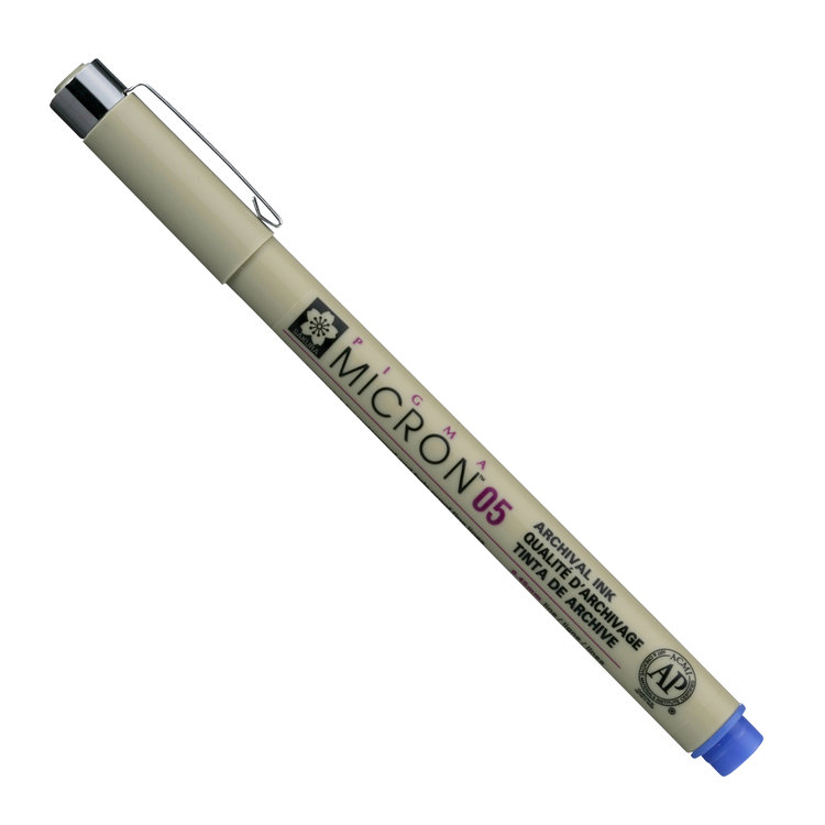 Sakura Pigma Micron blauw fineliner