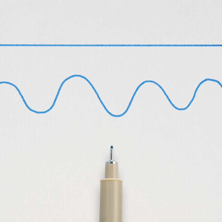 Sakura Pigma Micron blauw fineliner