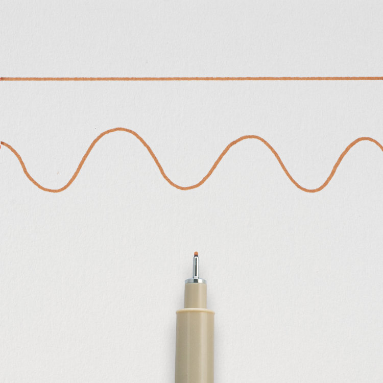 Sakura Pigma Micron bruin fineliner