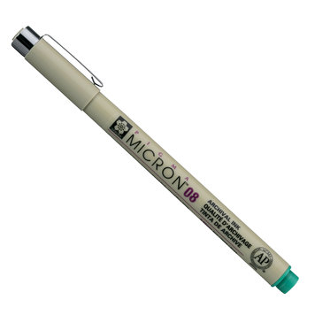 Sakura Pigma Micron groen fineliner
