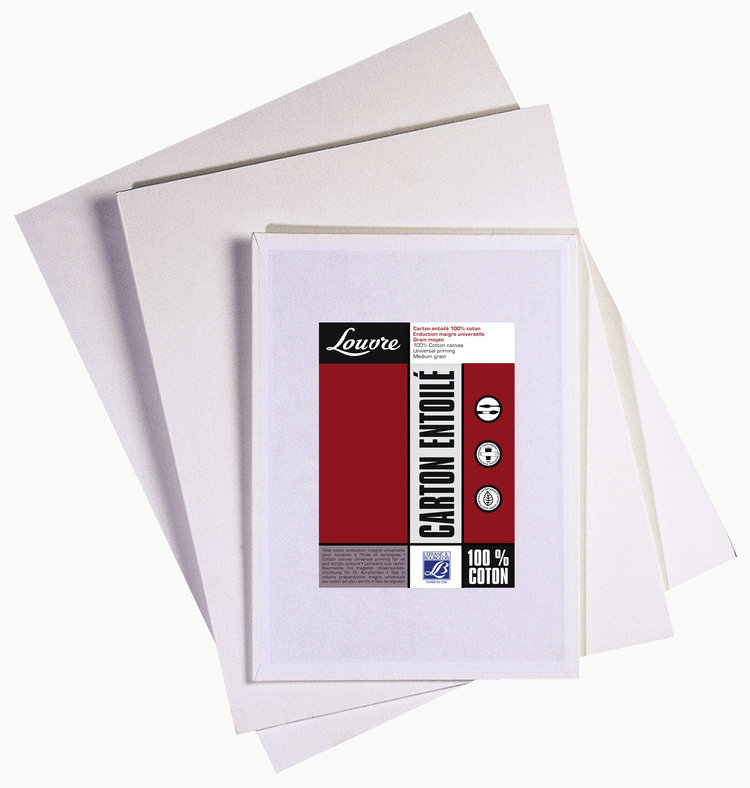 Lefranc Bourgeois Louvre schilderboard katoen 20x20 cm