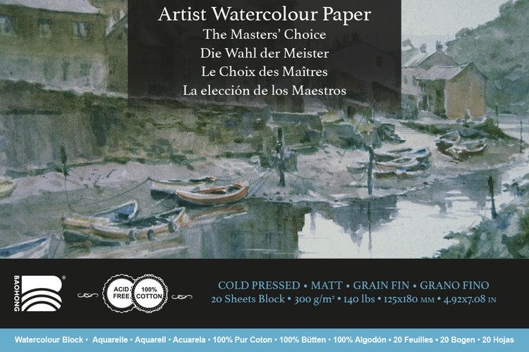 Baohong The Masters' Choice Artist aquarelpapier cold pressed