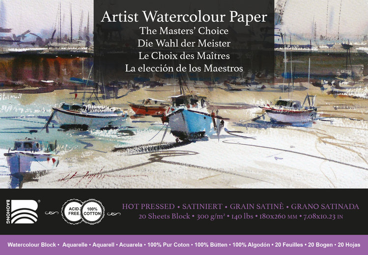 Baohong The Masters' Choice Artist aquarelpapier hot pressed