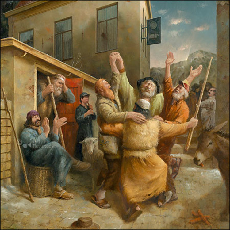 Art Revisited Marius van Dokkum - 5 kerstkaarten dans van de herders