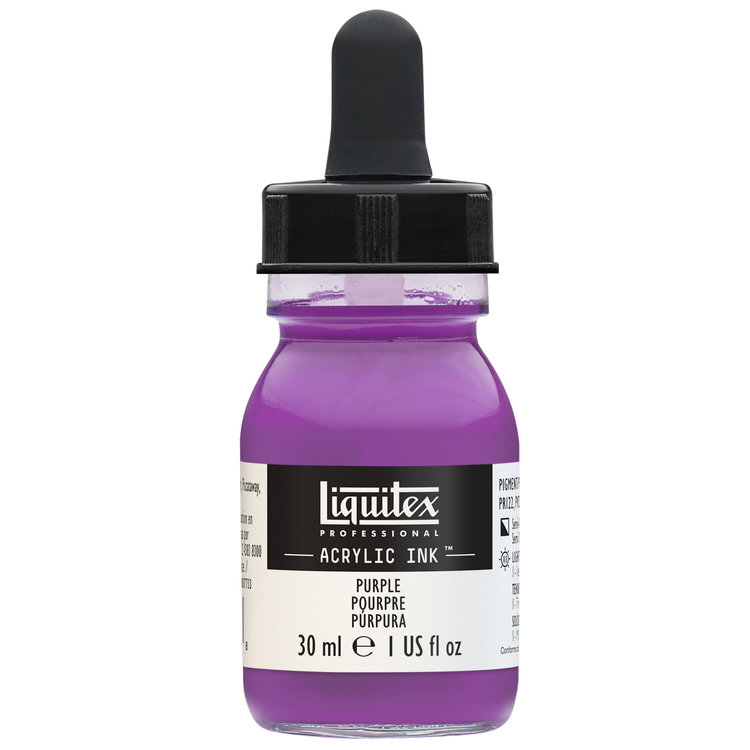 Liquitex acrylinkt flesje met pipet 30ml purple