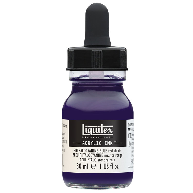 Liquitex acrylinkt flesje met pipet 30ml phthalocyanine blue rs