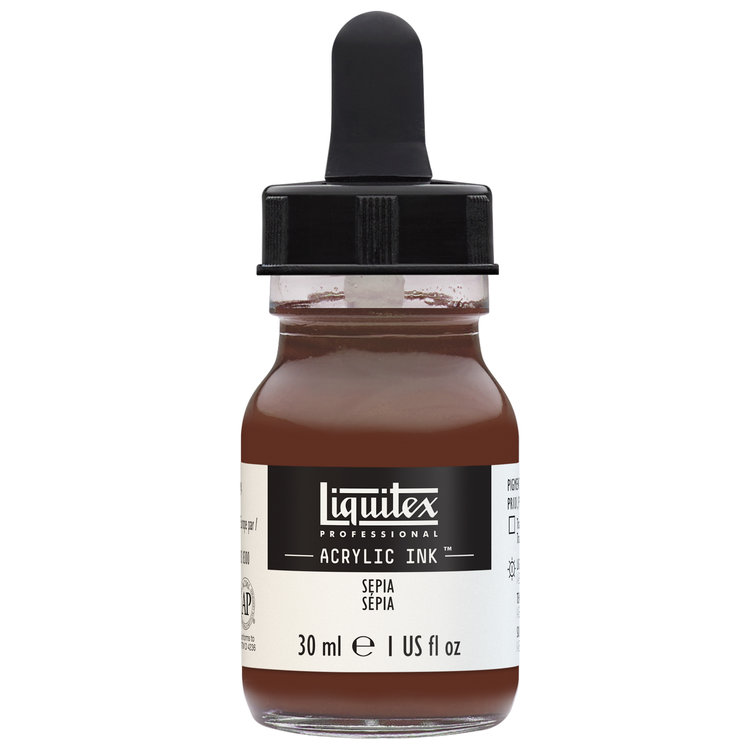 Liquitex acrylinkt flesje met pipet 30ml sepia