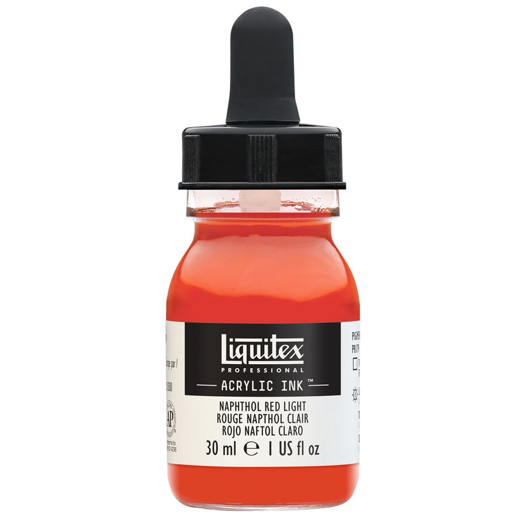 Liquitex acrylinkt flesje met pipet 30ml naphtol red light