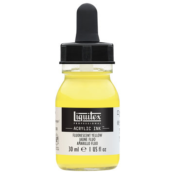 Liquitex fluorescent yellow - 30ml acrylinkt
