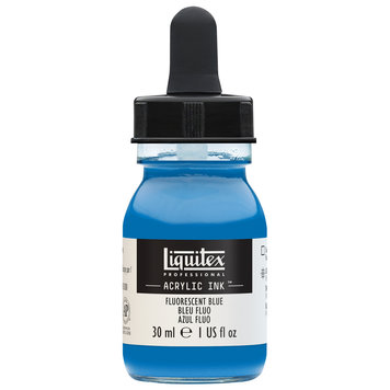 Liquitex fluorescent blue - 30ml acrylinkt