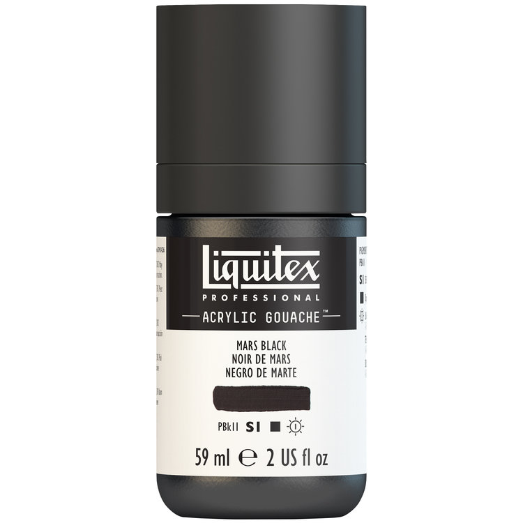 Liquitex 59ml acryl gouache - mars black