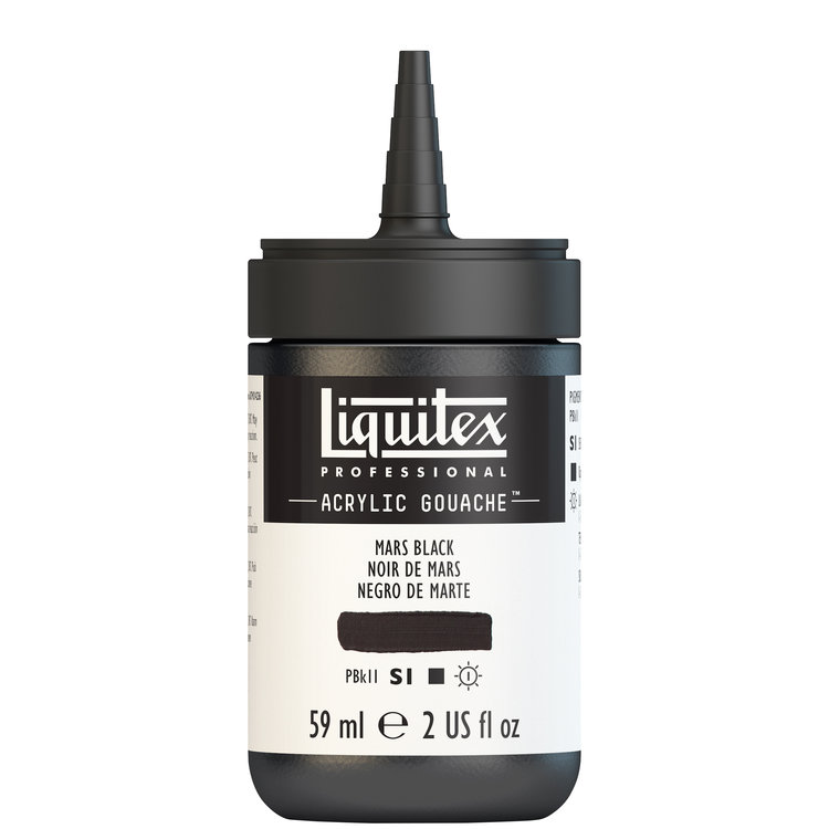 Liquitex 59ml acryl gouache - mars black