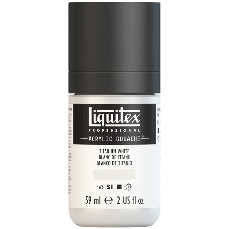 Liquitex 59ml acryl gouache - titanium white