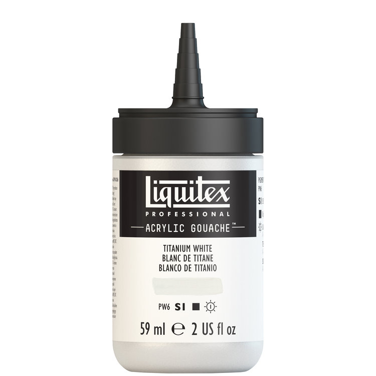 Liquitex 59ml acryl gouache - titanium white