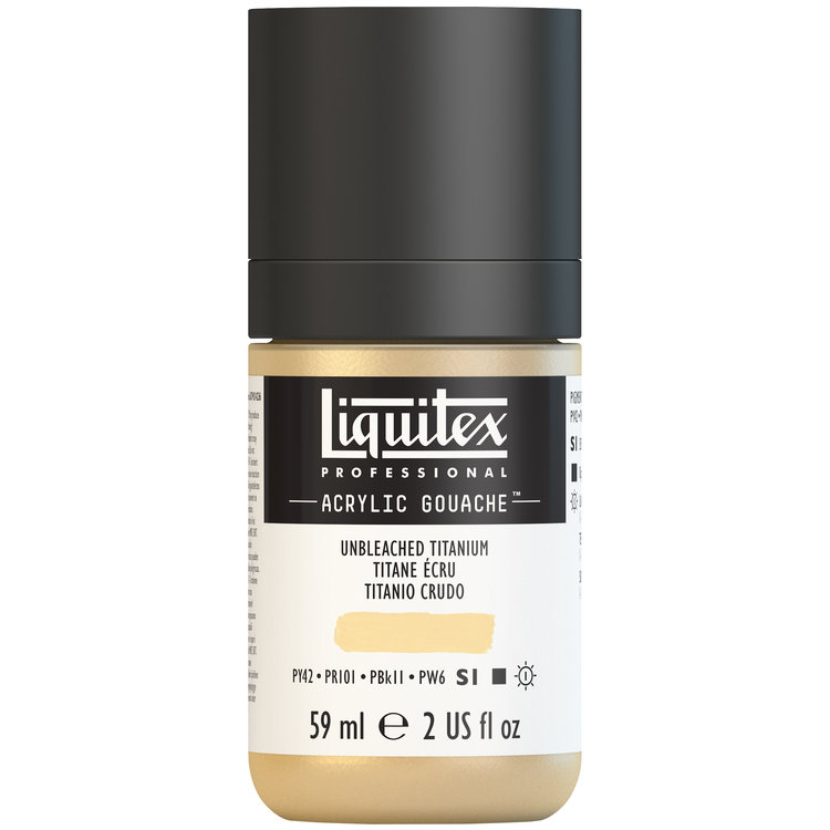 Liquitex 59ml acryl gouache - unbleached titanium