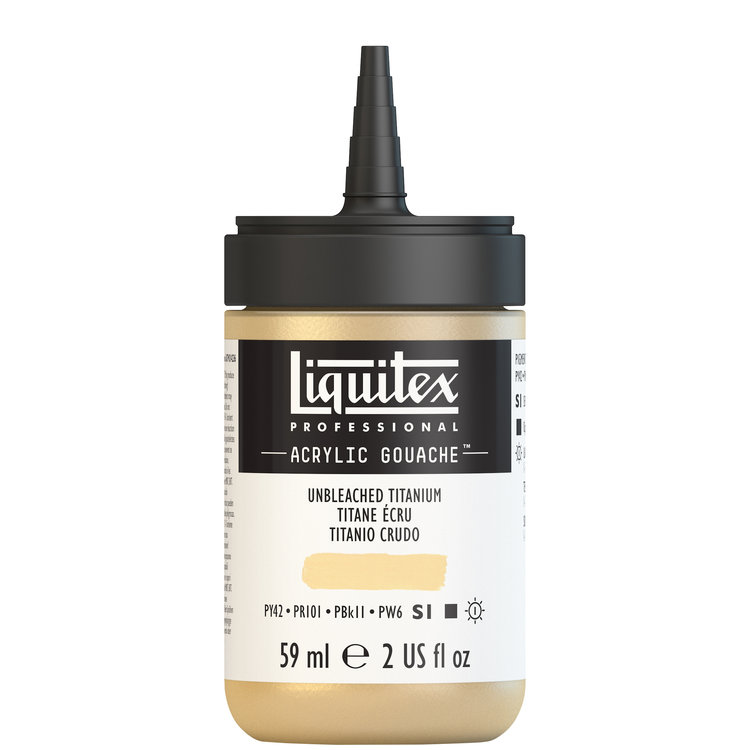 Liquitex 59ml acryl gouache - unbleached titanium