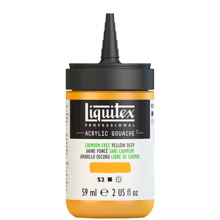 Liquitex 59ml acryl gouache - cadmium-free yellow deep