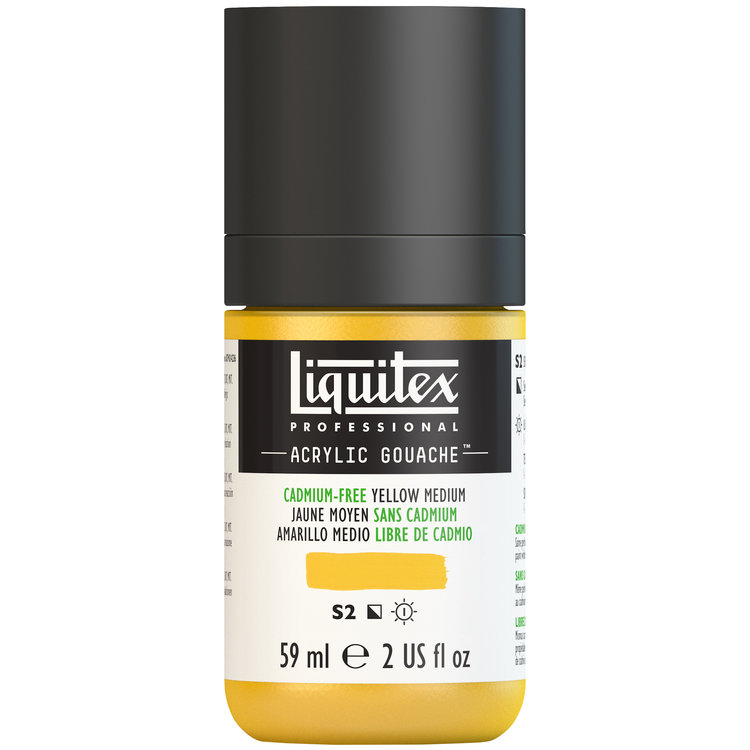 Liquitex 59ml acryl gouache - cadmium-free yellow medium