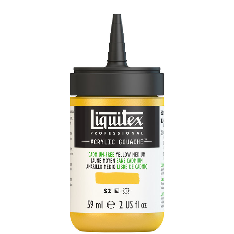 Liquitex 59ml acryl gouache - cadmium-free yellow medium