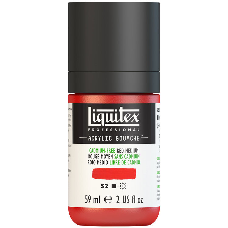 Liquitex 59ml acryl gouache - cadmium-free red medium