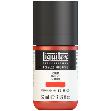Liquitex scarlet - acrylic gouache